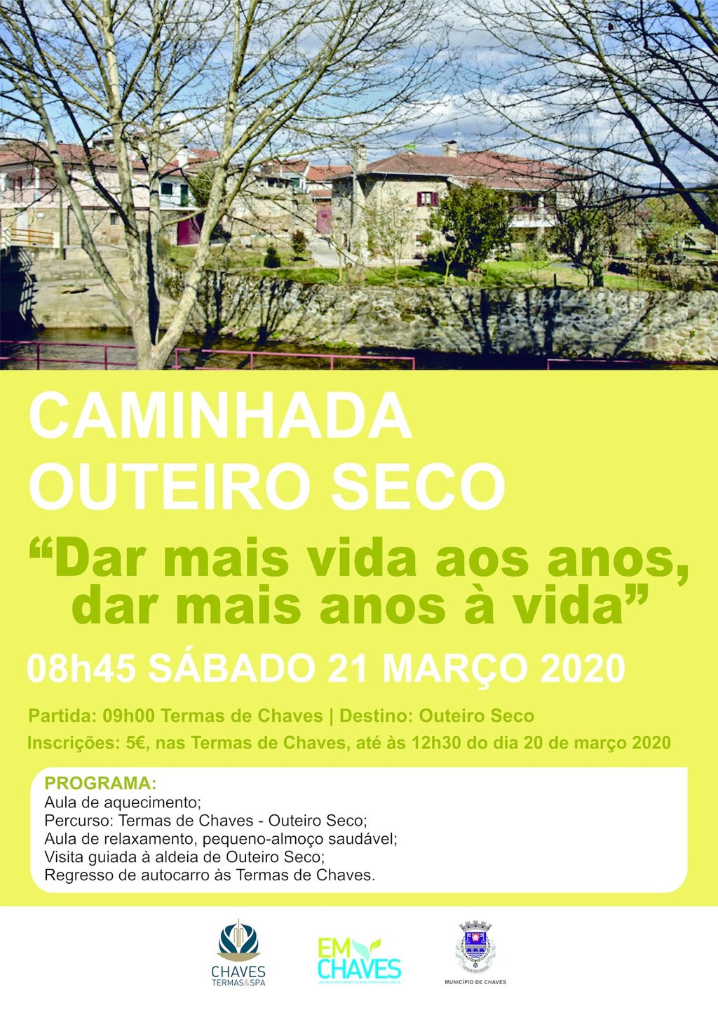 CAMINHADA TERMAS - MAR&Ccedil;O 21 2020