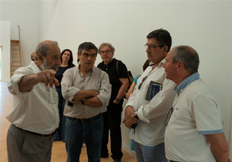 visita , no Museu de Arte Contempor&acirc;nea Nadir Afonso, em Chaves