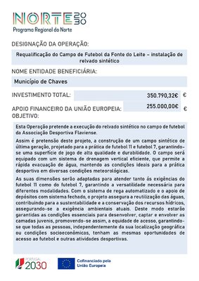 Requalifica&ccedil;&atilde;o do Campo de Futebol da Fonte do Leite