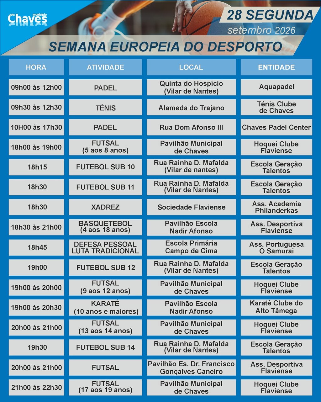 Semana Desporto Clubes Carrossel Dia 28