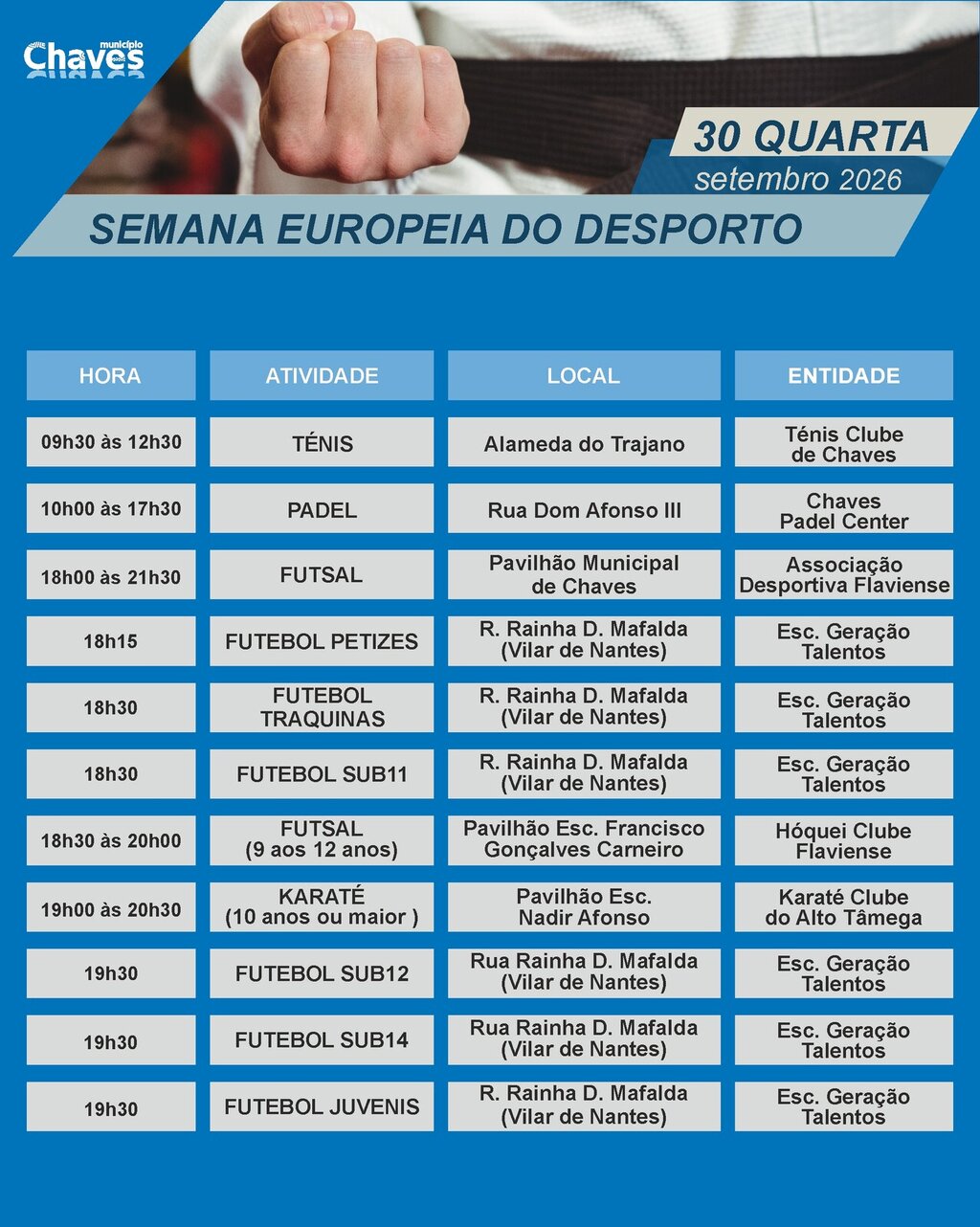 Semana Desporto Clubes Carrossel Dia 30